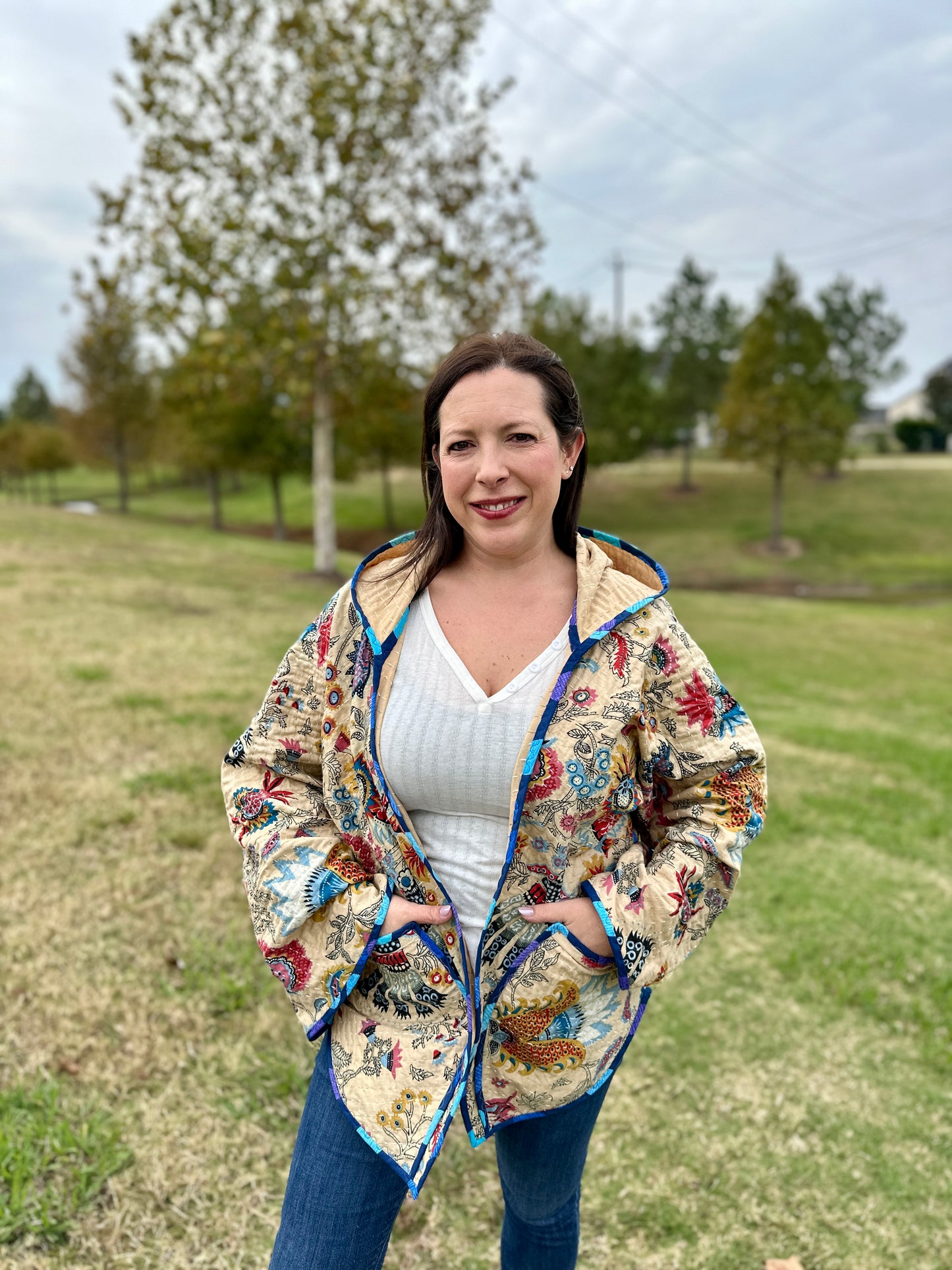 New for 2025! Carling Loves Cats Reversible Quilted Coat Pattern with Collar or Hood with FREE video tutorials