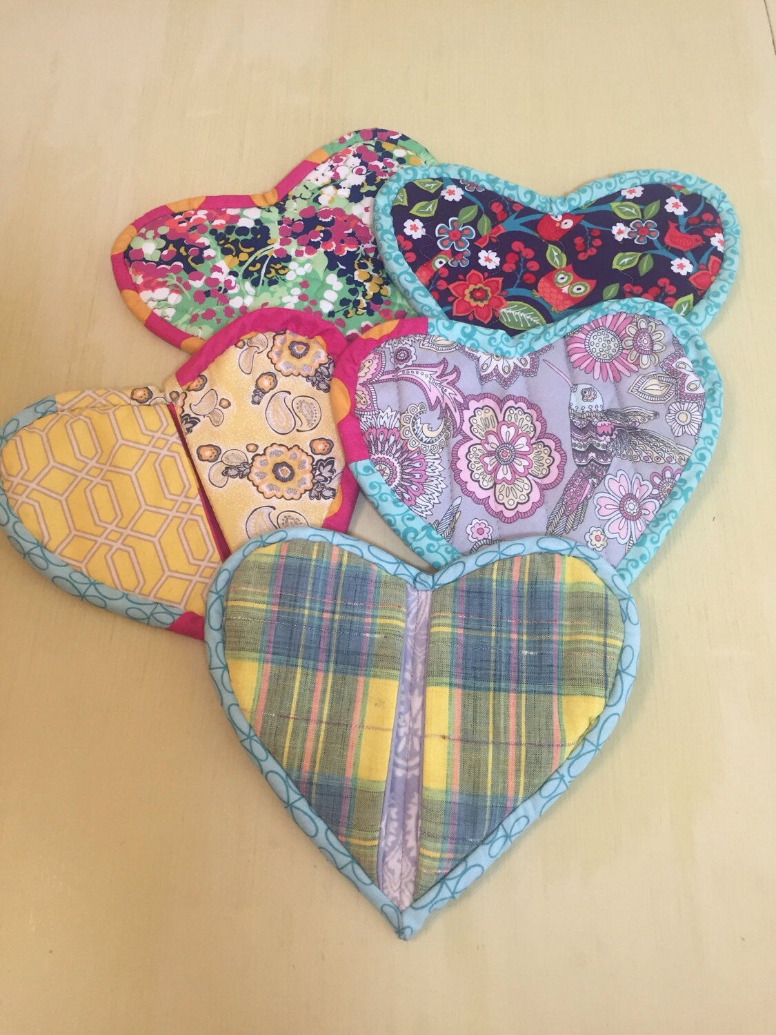 Digital PDF PATTERN for Quilted Heart Oven Mitt / Quilted Heart Hot Pad / Housewarming Gift / Quilted Oven Mitt / Heart Hot Pad