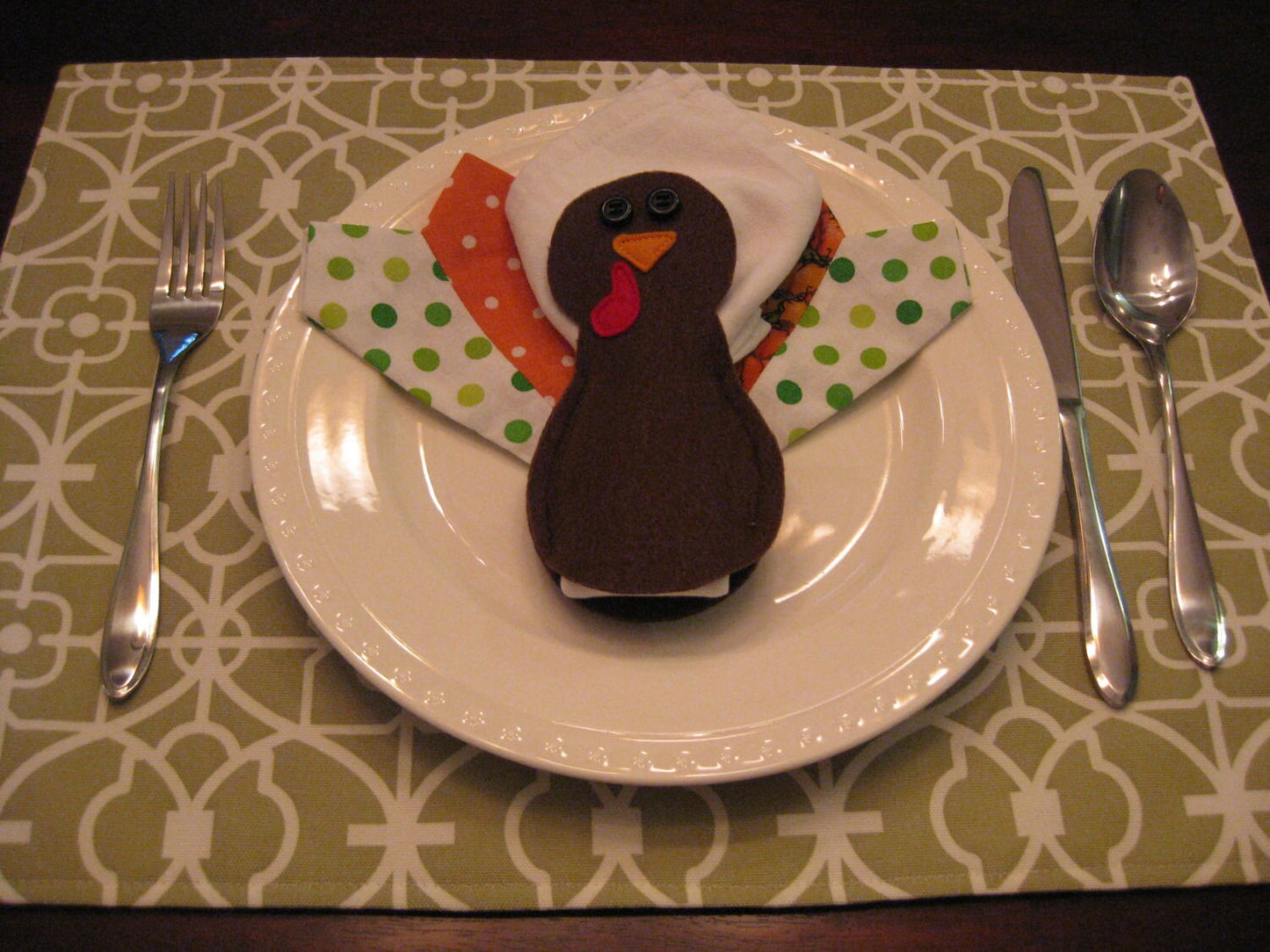 Digital PDF PATTERN for Thanksgiving Napkin Rings / Turkeys / Fall Decor / Thanksgiving Table / Napkin Holder (set of 4)