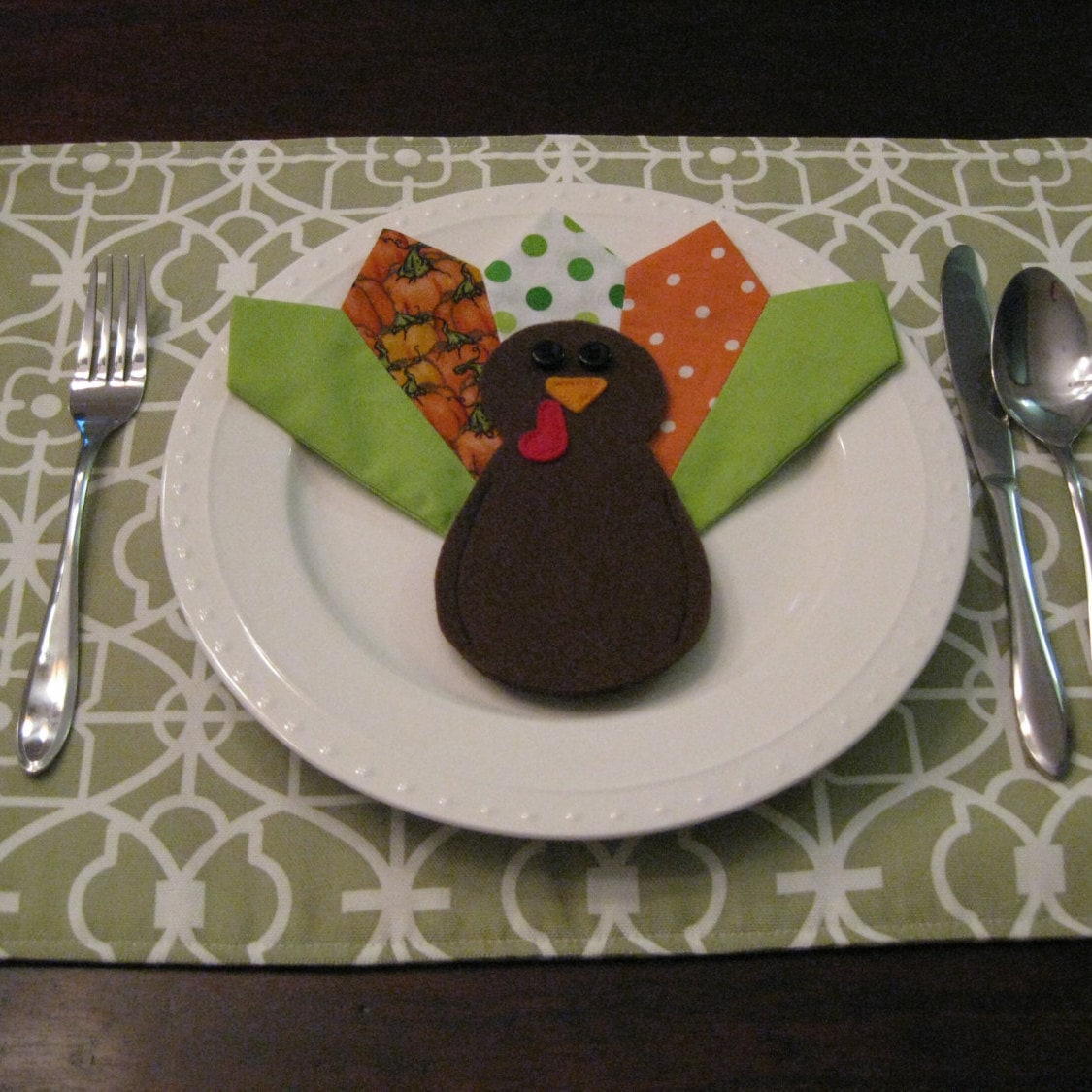 Digital PDF PATTERN for Thanksgiving Napkin Rings / Turkeys / Fall Decor / Thanksgiving Table / Napkin Holder (set of 4)