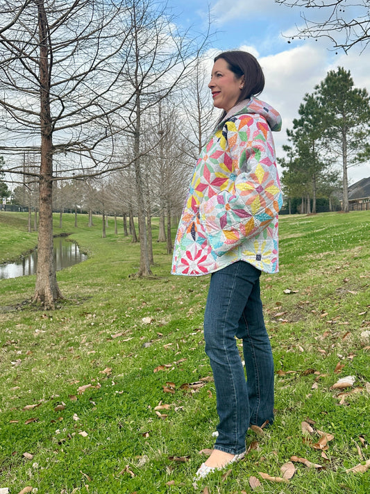 Updated for 2026! Reversible Quilted Coat Pattern | 8 Sizes (XS–4X) | Collar or Hood | FREE Video Tutorials