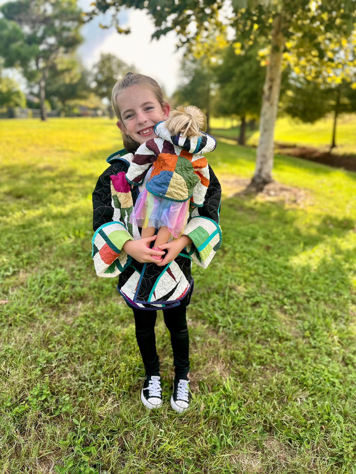 18 inch Doll Reversible Quilted Coat Pattern with Collar or Hood with FREE video tutorials