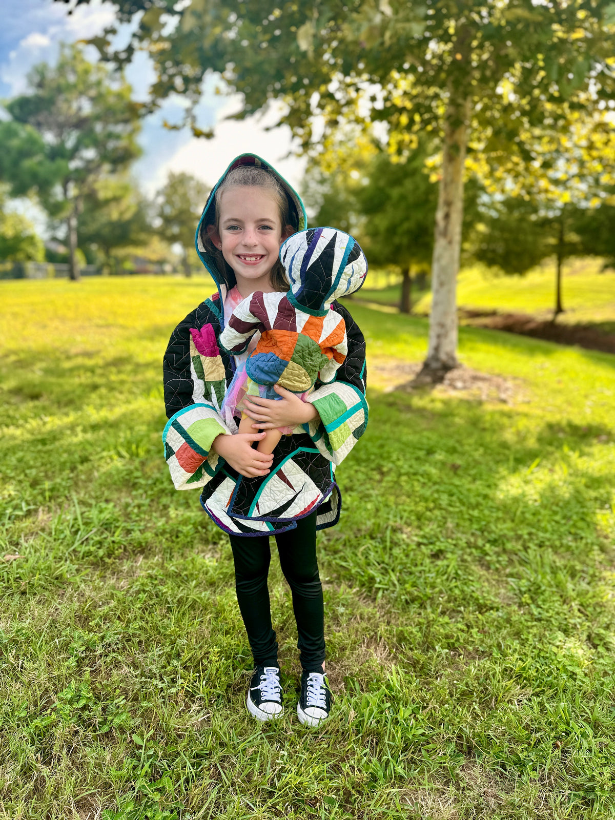 18 inch Doll Reversible Quilted Coat Pattern with Collar or Hood with FREE video tutorials