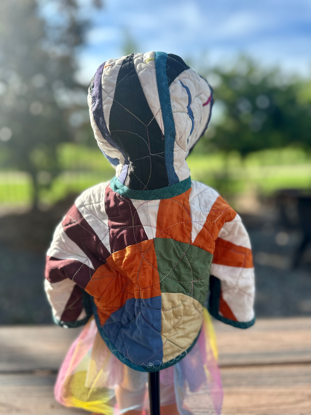 18 inch Doll Reversible Quilted Coat Pattern with Collar or Hood with FREE video tutorials