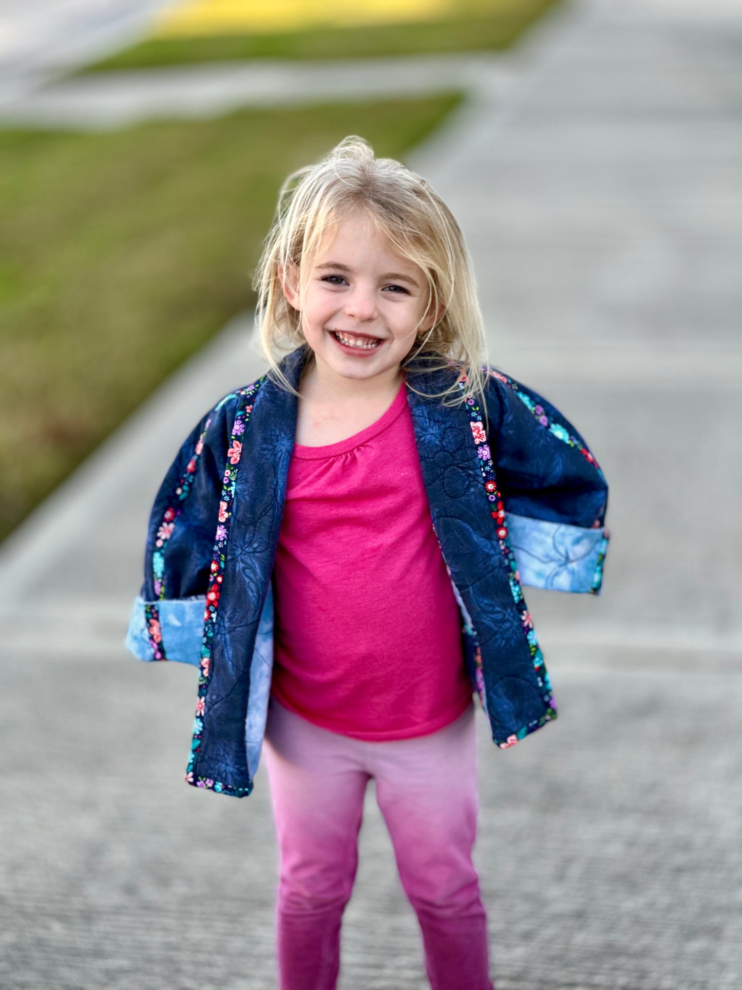 Kids Reversible Quilted Coat Pattern with Collar or Hood with FREE video tutorials