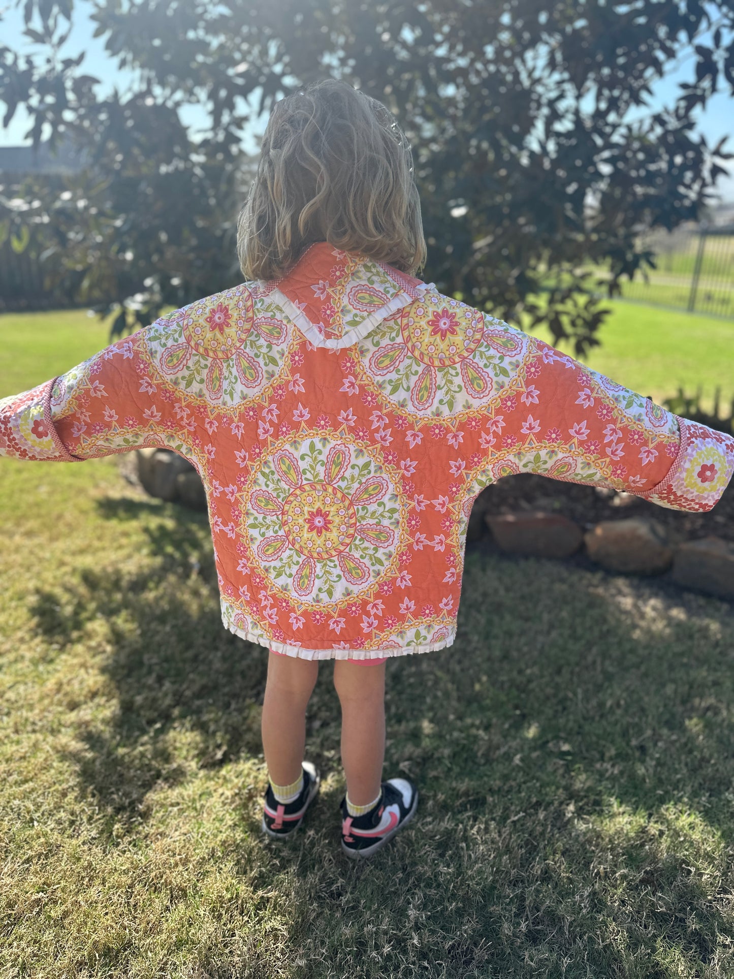 Kids Reversible Quilted Coat Pattern with Collar or Hood with FREE video tutorials