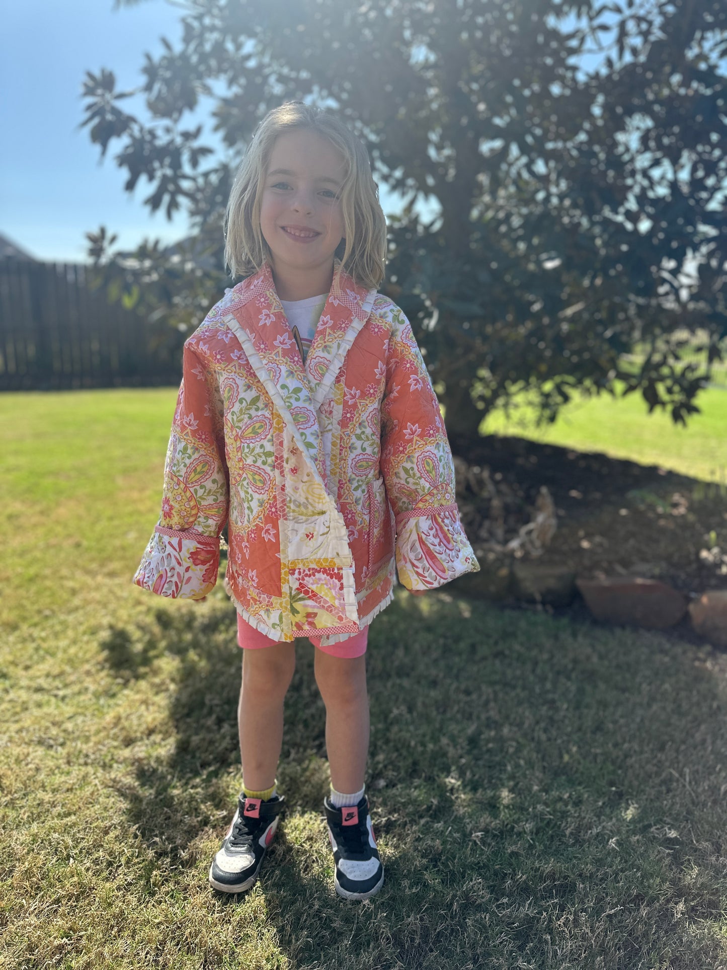 Kids Reversible Quilted Coat Pattern with Collar or Hood with FREE video tutorials