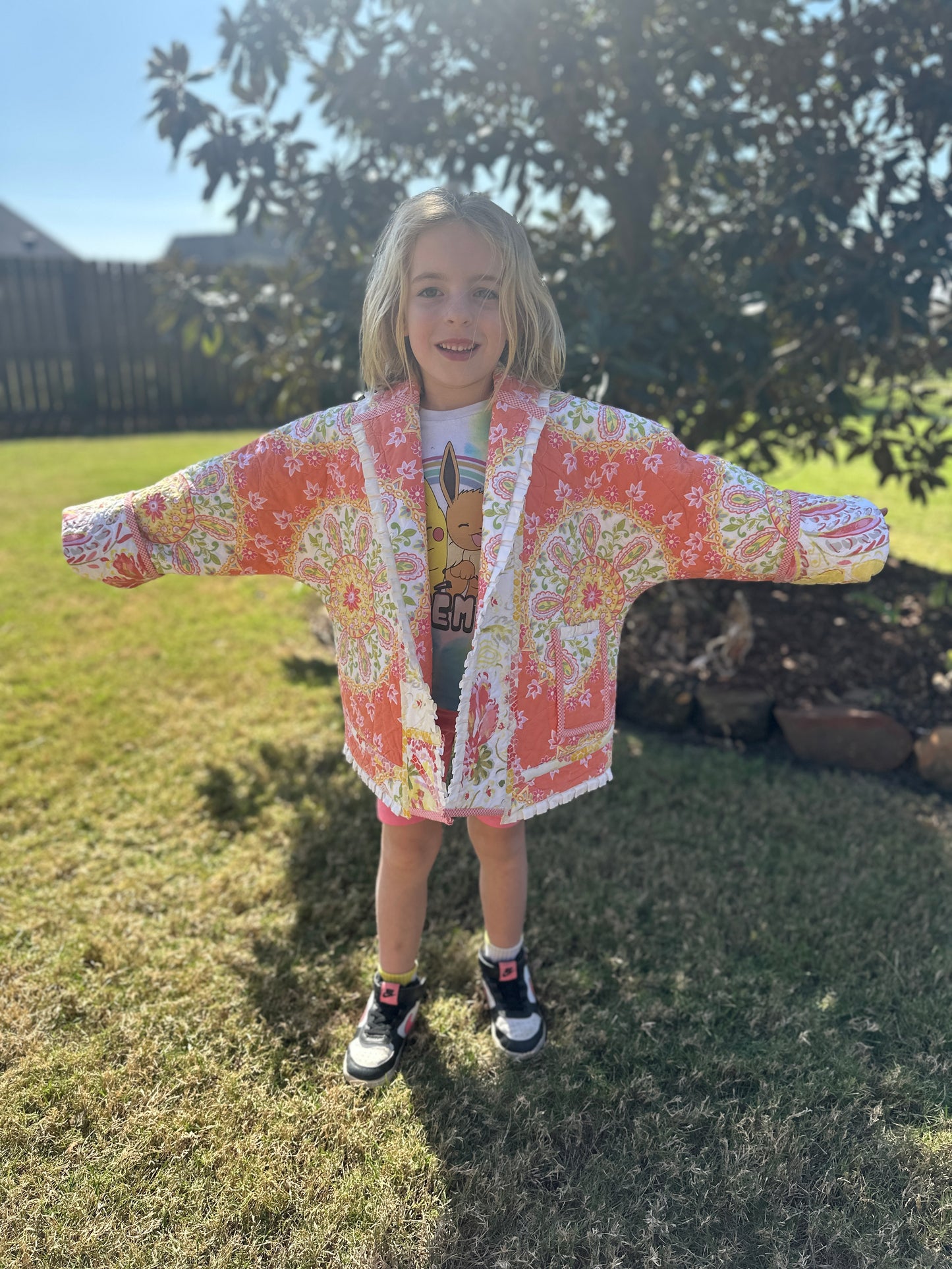 Kids Reversible Quilted Coat Pattern with Collar or Hood with FREE video tutorials