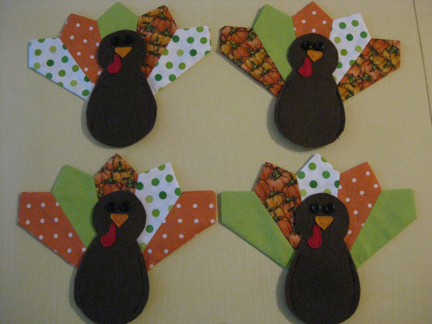 Downloadable Digital PDF PATTERN for Thanksgiving Napkin Rings / Turkeys / Fall Decor / Thanksgiving Table / Napkin Holder (set of 4)